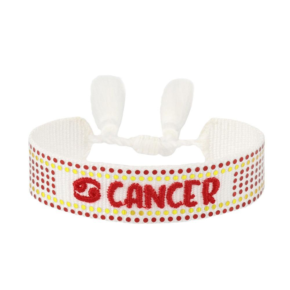 Lucky 12 Constellations Letter Bracelet: DIY Stamped Sequin Logo Hand Rope for Girls