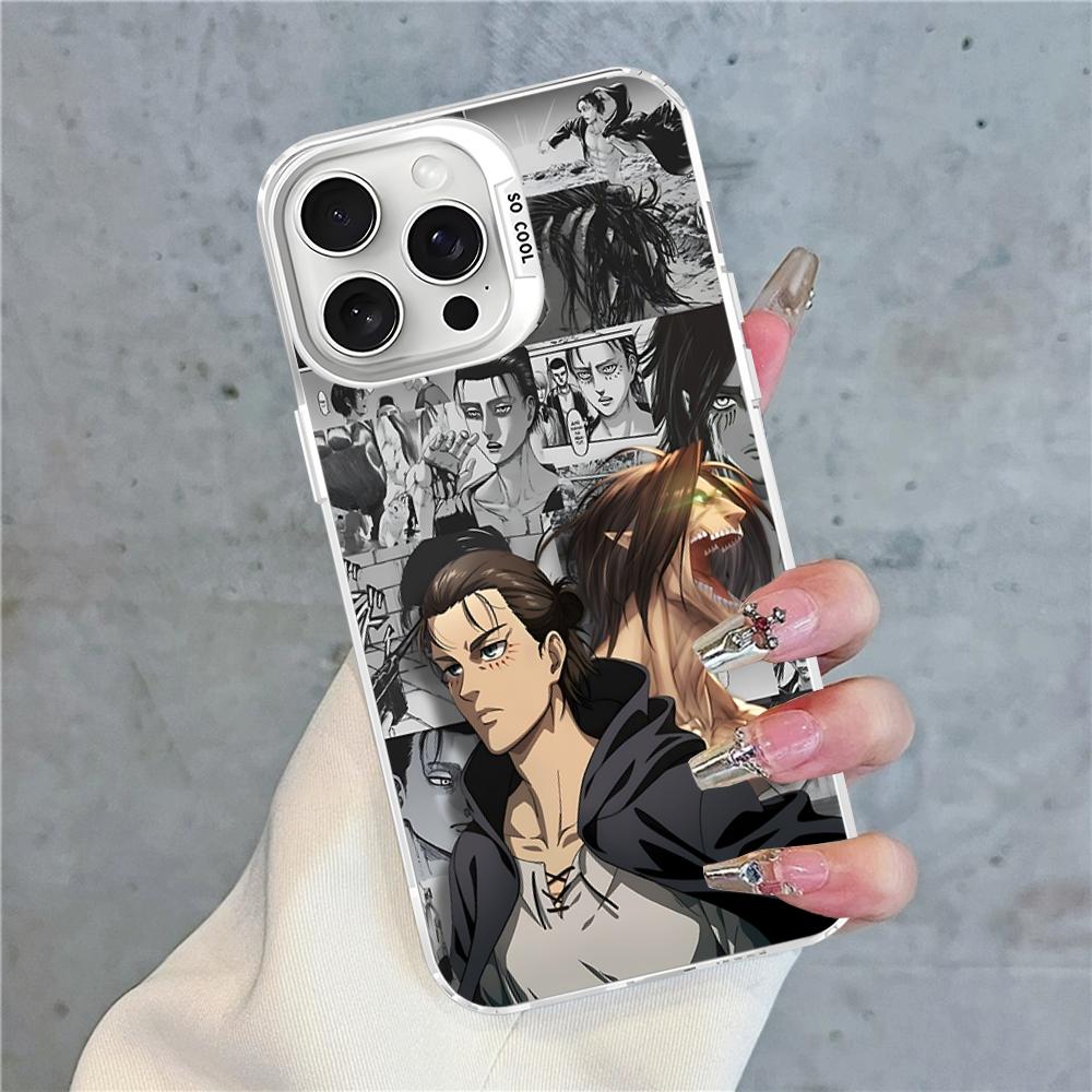 

Чехол для телефона Леви Эрен Йегер Для IPhone 16 15 14 13 12 11 Pro Max X XR XSMAX 8 7 Plus Матовый Ударопрочный Задний Чехол iPhone 11Pro Max
