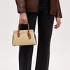 Coach Darcie Coated Canvas Leather Shoulder Bag , Crossbody Bag , Handbag Medium Women's Khaki (Unisex) Handbags CS553 IMWQ4