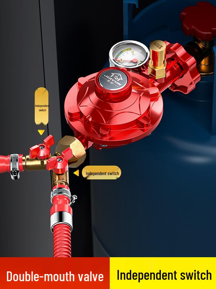 Dual Burner Explosion-Proof Gas Stove with Auto Shut-off Valve for LPG