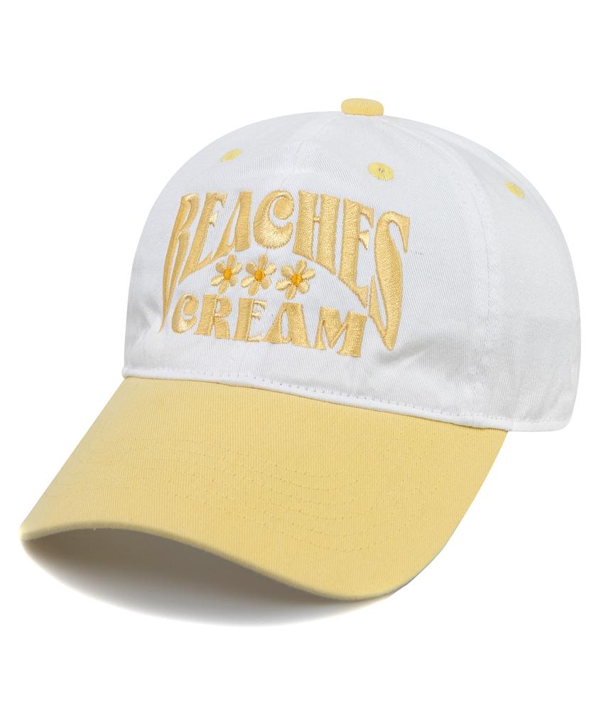 Bichiseuaenkeulim Daisy Two-Tone Ball Cap-Yellow