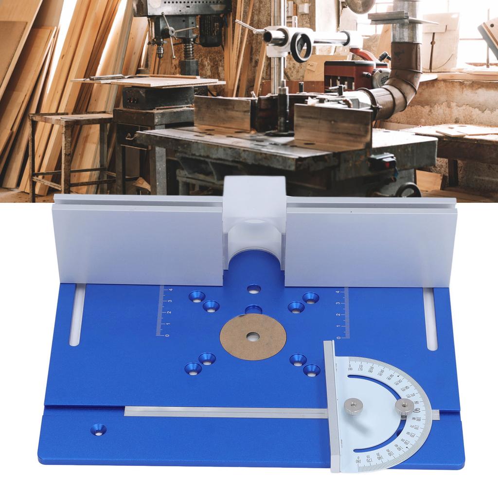 Router Table Insert Plate Aluminum Alloy Board Woodworking Benches Router Table Plate for Routing Carving Milling