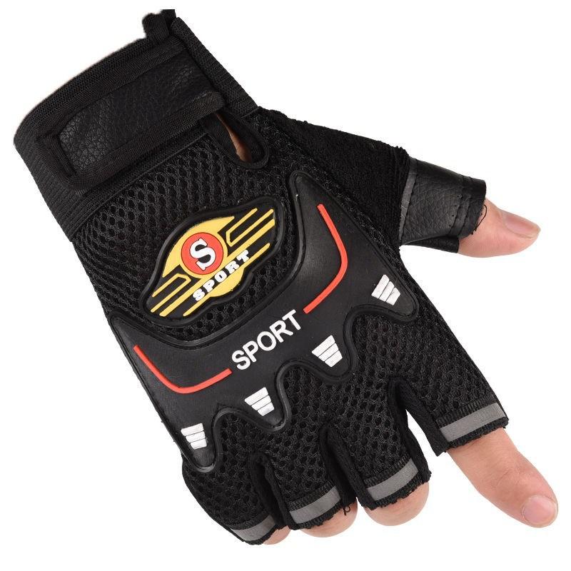 Cycling Gloves New Spring and Summer Men and Women Outdoor Bicycle Climbing Fitness Sports Sunshade Thin Half Finger Gloves