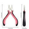 Professional Hair Extension Pliers Steel Tongs 3 Holes Pliers Durable Steel Puller for Nano or Micro Ring