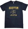 LED ZEPPELIN MENs Black Tshirt Gold LOGO T SHIRT Soft Style Gift Idea Unisex T-Shirt