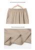 Women's Plus Size High Waist Elastic Pants for Middle-aged and Elderly - Summer Thin, Loose, Seven/Nine-point Grandma Style