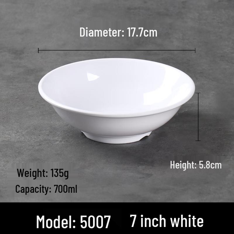 A5 Melamine Heat-Resistant Anti-Rim Soup & Porridge Bowl