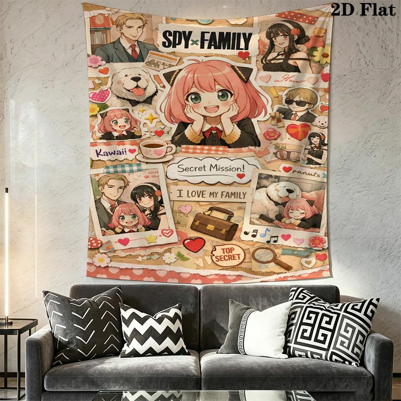 Anya Dog Tapestry Tapestry Wallmounted Background Cloth Work Of Art Atmospheric Background Cloth Home Decor