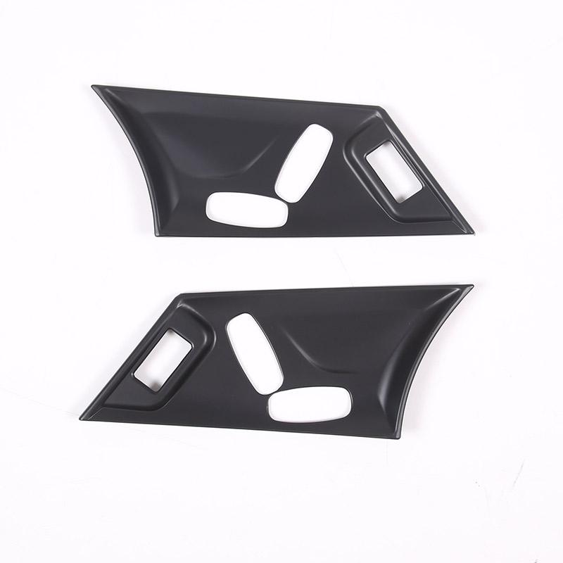 

ABS Carbon Fiber Car Seat Adjustment Panel Cover Decorative Sticker For Jaguar F-TYPE 2013-2025 Car Interior Accessories
