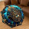1PC Stained Glass Window Circle Automatic Open/Close Umbrella with Windproof, 8-Rib Sturdy Canopy, Durable Ribs, Fashionable Design1206A