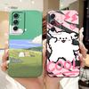 Phone Case For Samsung Galaxy A55 A54 5G Camera Shockproof Soft Liquid Silicone Bumper On Samsung A54 A 55 Funny Animals Meme