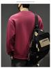 Men's 2025 Heavyweight Plus Size Brand Hoodie - Round Neck, Trendy Letter Print, Autumn/Winter Fashion.