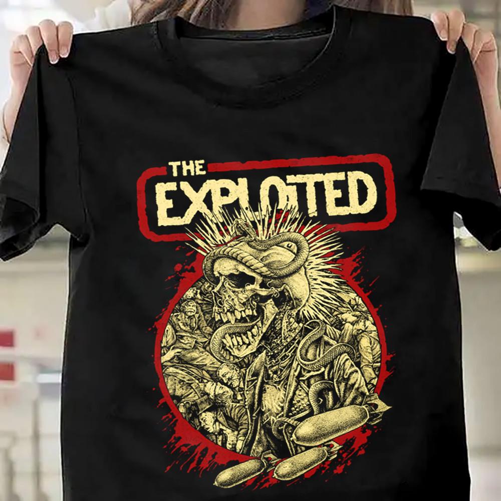 NEW Classic The Exploited Band 2024 Black All Size Shirt YA84 Unisex T-Shirt XXL