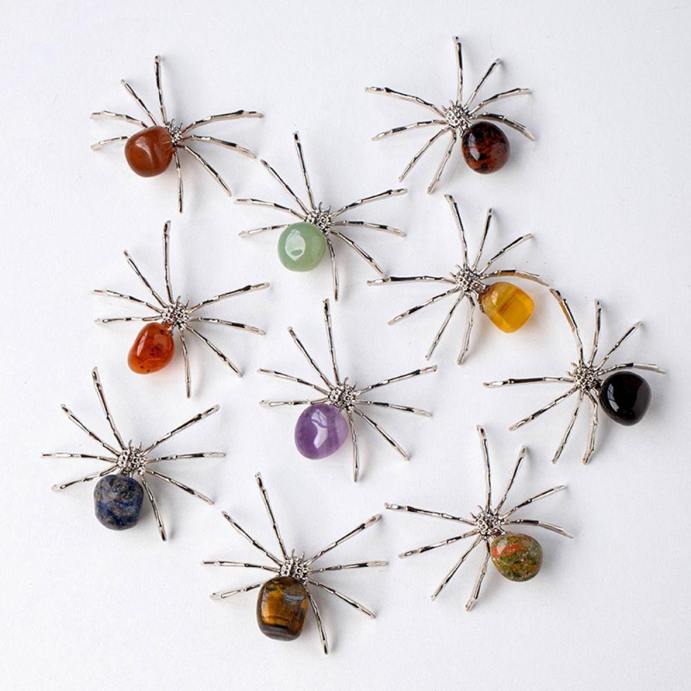 Spider Shape Spider Miniatures Crystal Spider Crystal Crafts Spider Ornaments  Party Decorations