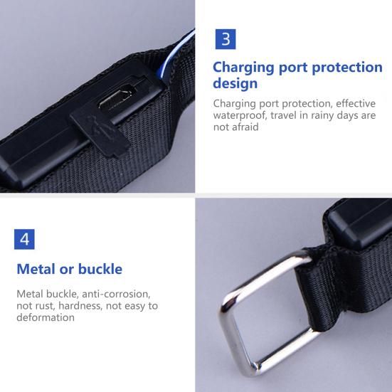 Portable Glowing Armband Super Bright Wear Resistant Adjustable Tightness LED Armband for Running