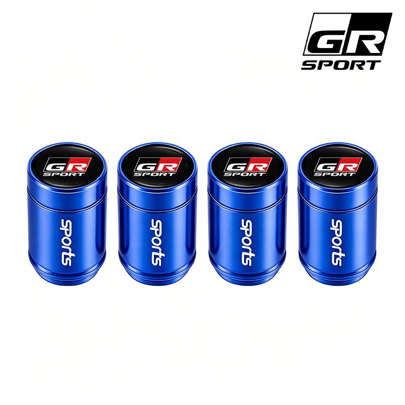 4Pcs Aluminum Alloy Tire Valve Caps Anti Leak Dust Cover Car Wheel Accessory For Toyota Hilux Corolla RAV4 Camry Highlander C-HR