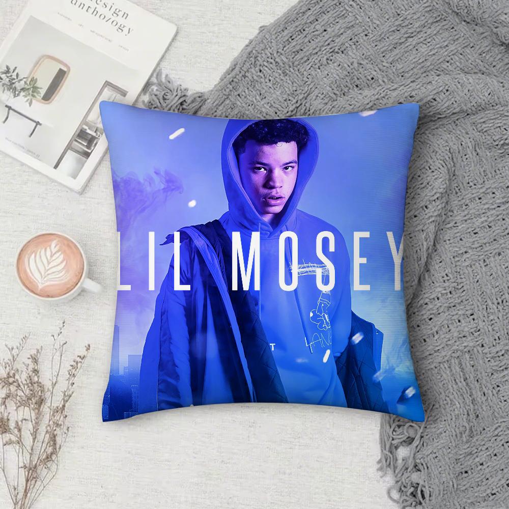 Lil Mosey Rapper Universal Pillow Case Square Double-Sided Printing Short Plush Sofa Cushion Cover Bedroom Pillow