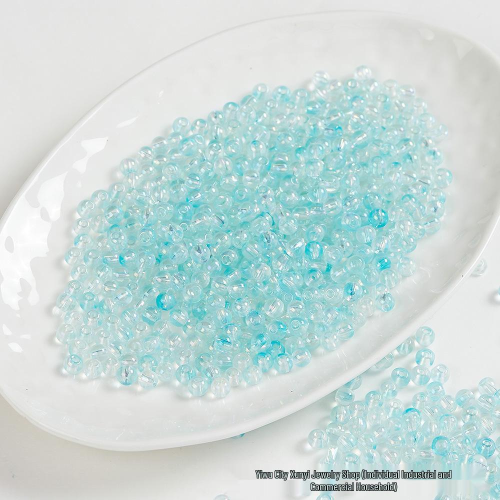 Iridescent AB Glass Rice Beads for DIY Jewelry – Colorful Beaded Bracelet & Necklace Accessories