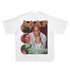 T-shirt Grafica con Ritratto ASAP Rocky Unisex Stile Hip Hop Inizio Anni 2000 Uomo Corta Moda Donna e Uomo T-shirt
