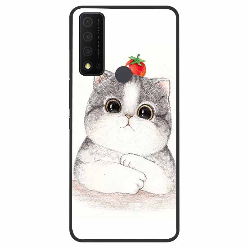 For TCL 30 XE 5G Case Marble Cat Soft Silicone Back Case for TCL 30 XL 30V 5G Phone Cover TCL30 XE T767W 30XE 5G Coque Funda Bag