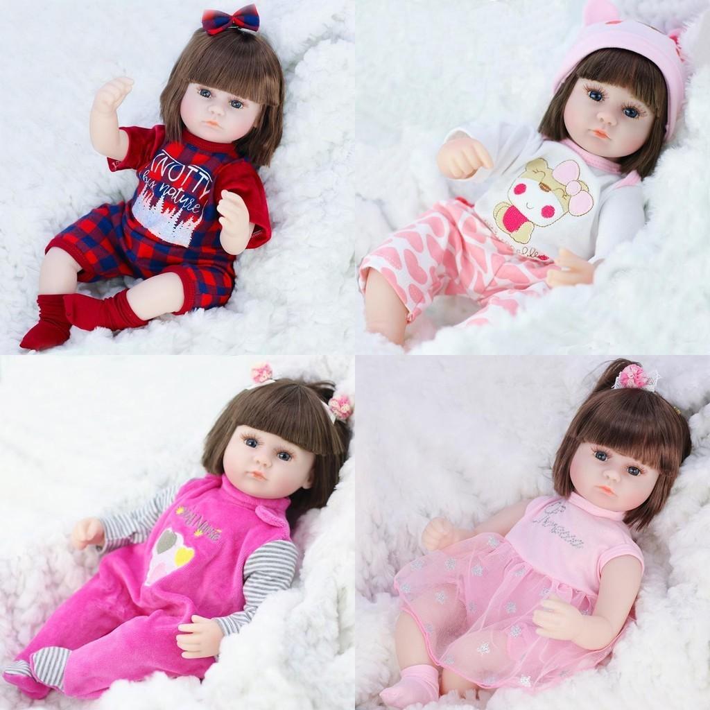 Vivid 42cm Newborn Reborn Baby Doll With Realistic Features And Soft Silicone Body