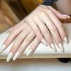Waterproof Long Trapezoidal Shape Almond Fake Nails Wearable Manicure Full Cover Press On Nails False Nail Women