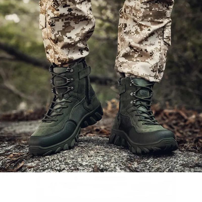 Plus Size 39-47 Men's Fashion Hiking Waterproof Boots Non-slip