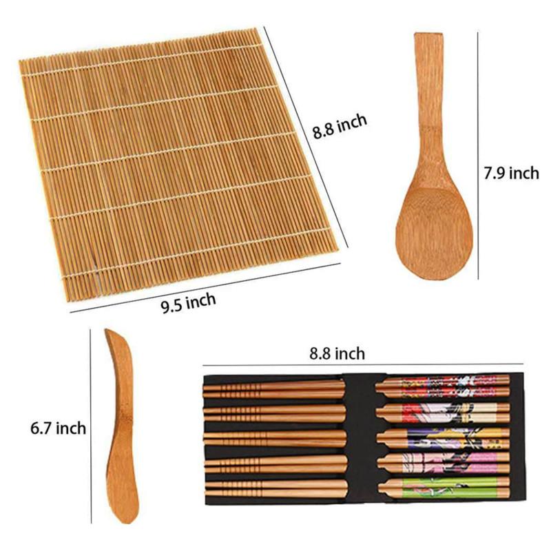 HUANGRONG Bread Slicer 1 Set DIY Sushi Maker Set Rice Mold Kitchen Sushi Making Tool Kit Sushi Mold Cooking Tools Set For Sushi Roll Cooking Tools Color : Type 1