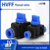HVFF Pneumatic Air Tube Pressure Relief Hand Valve Quick Connect Fitting (4/6/8/10/12 Mm)