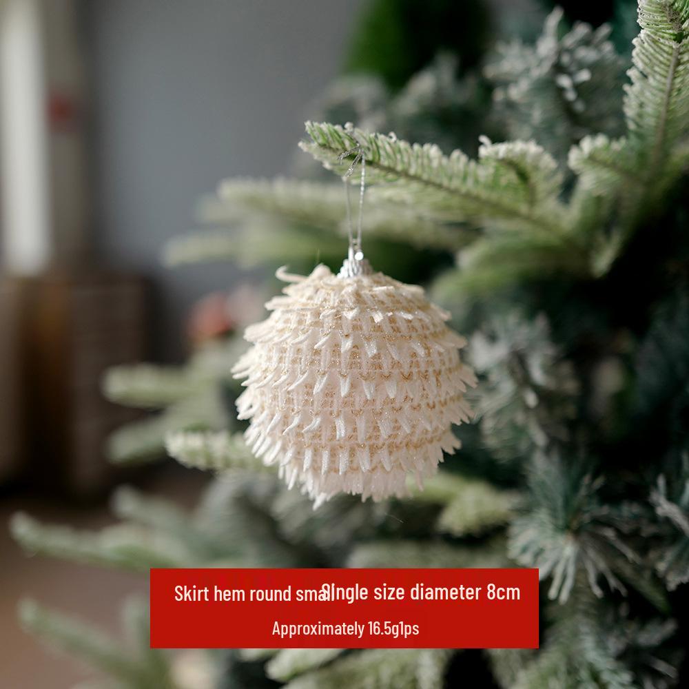 DIY Painted Foam Christmas Ornament: Snowflake & Irregular Pompon Balls