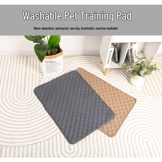 

Thickened Deodorizing Washable Dog Incontinence Pad: Instant Absorption, Quick-Dry, Reusable & Anti-Leak. 35x50 cm грязно-белый