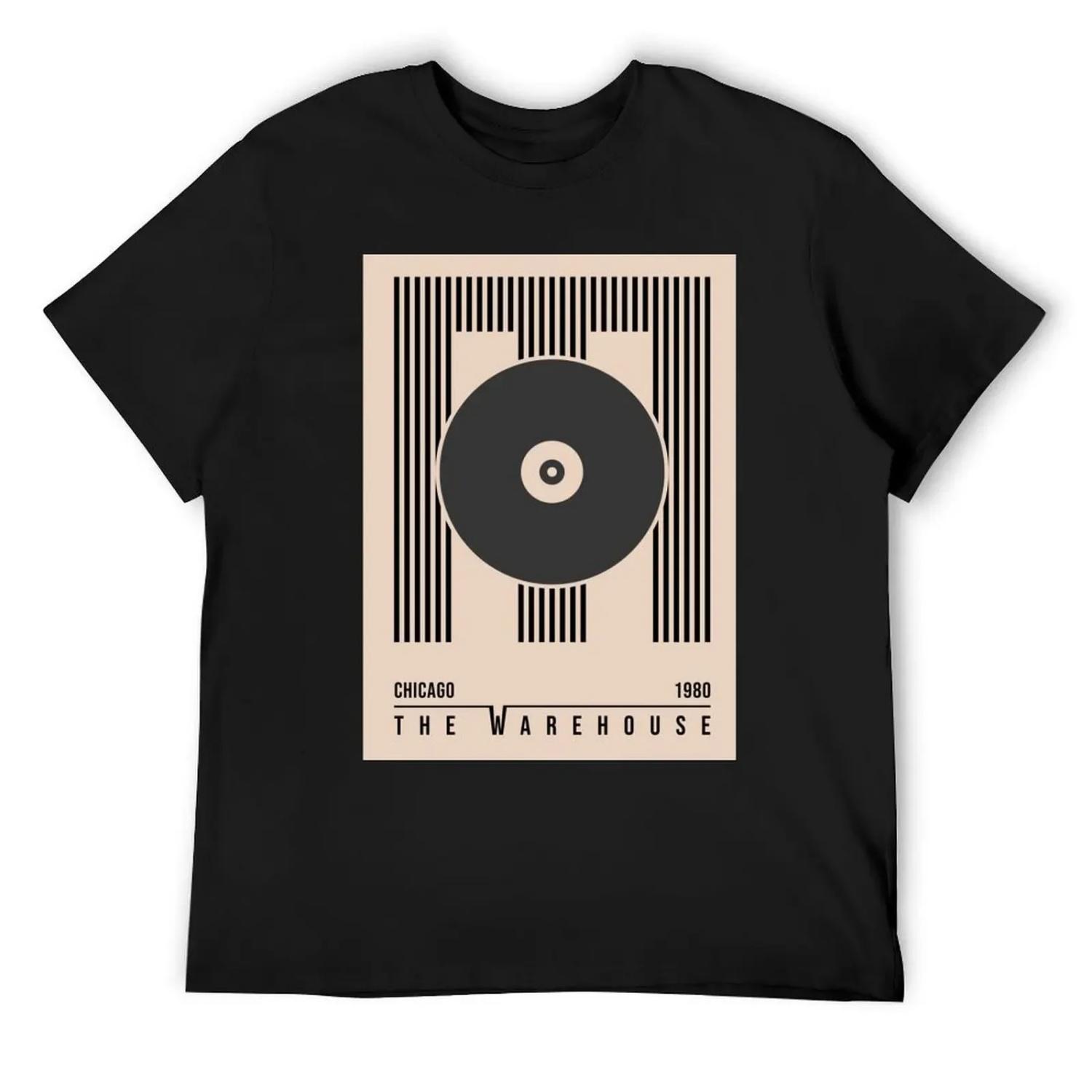 

Chicago the WareHouse 1980 Music House T-Shirt vintage quick drying blue archive vintage t shirts compression shirt men XXXXXL чорний