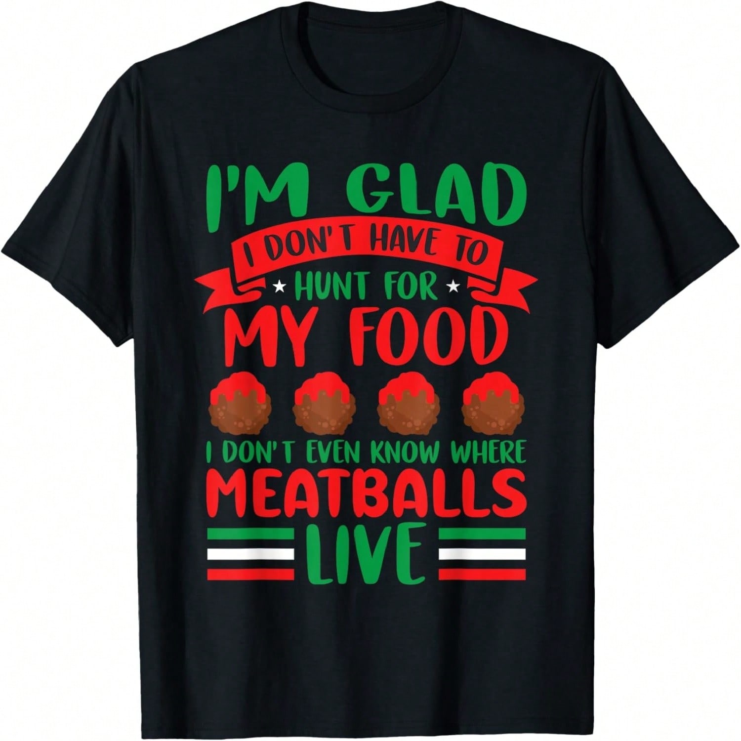 Meatball Italian Food T-Shirt S разноцветный