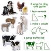 Magdum Magnets Farm Animals Mom and Baby Photos – Large Fridge Magnets for Toddlers – Child Toy Up To 3 Years 6310