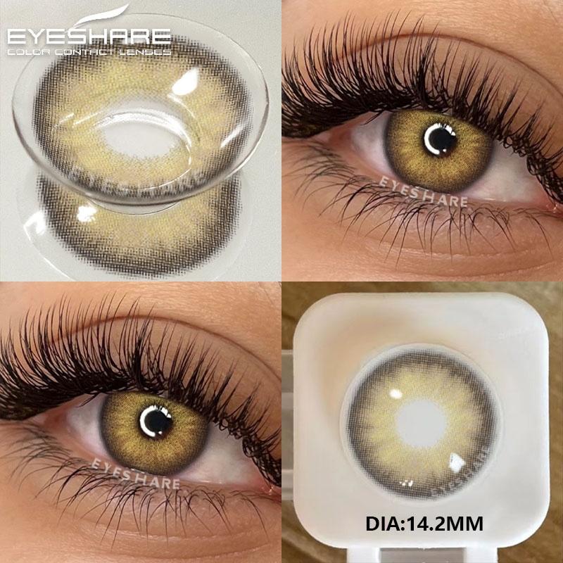 2Pcs Soft Lenses Blue Contacts Gray Lenses Yearly Fashion Color Contact Lenses for Eyes Beauty Eye Color Makeup Pupils