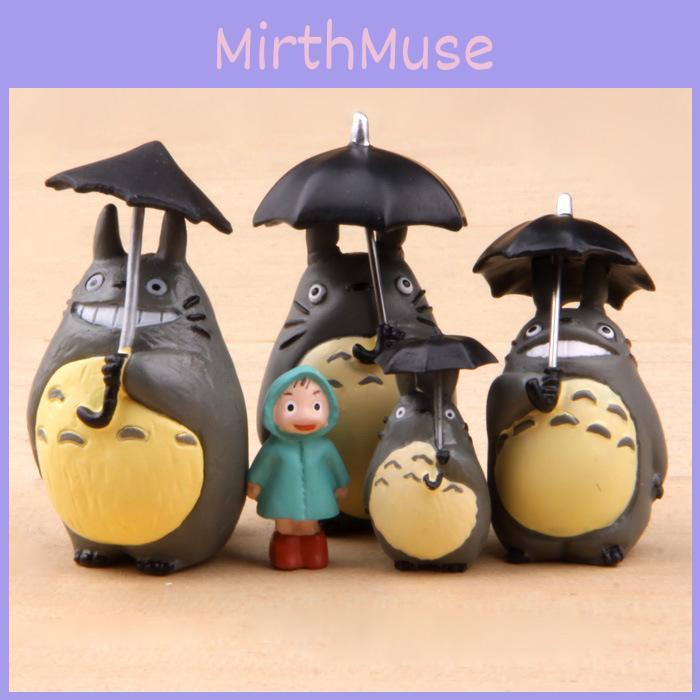 My Neighbor Totoro With Umbrella Pvc Action Figures Model Toy Gifts Decoration