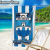 Custom Name Nk Osijek Crest Beach Towel - Soft, Ultra-Absorbent Microfiber, Lightweight, Perfect for Beach, Parties, Travel, Camping