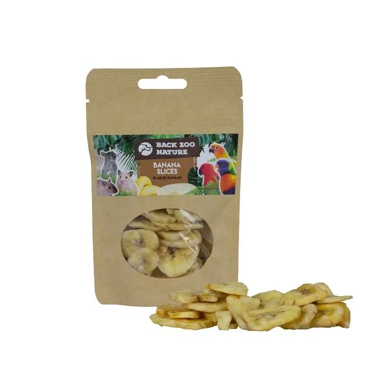 Back Zoo Nature - Suszone Kawałki Banana Dla Papug 35G