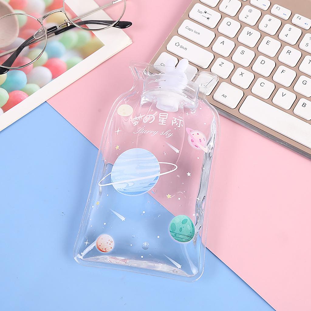Portable Clear Hot Water Bottle Bag with Ears Stay Warm and Relieve Pain Anywhere Reliable Source of Comfort Warmer
