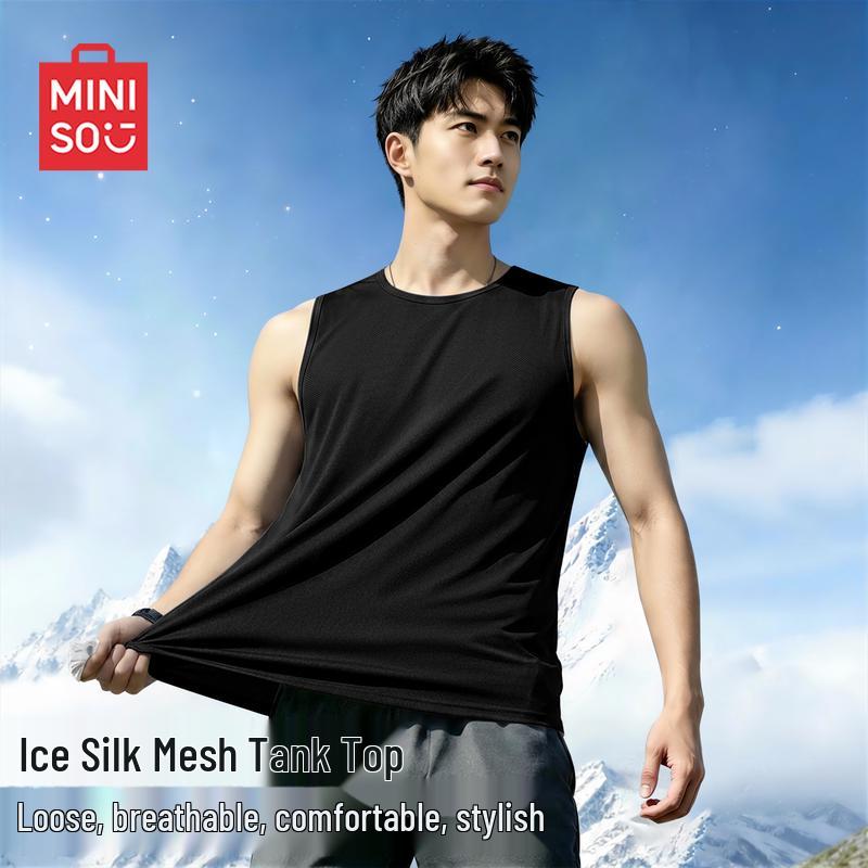MINISO Men s Summer Ice Silk Cooling Tank Top L