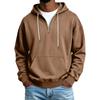Men's Casual Half Zip Hoodie Sweatshirt for Winter Color Everyday Wear