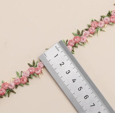 Корейский и цветочный разноцветный кружевной браслет 114-7 One Size
