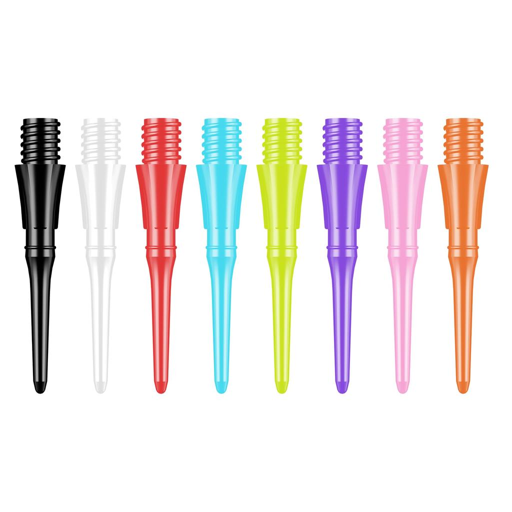 CyeeLife darts points plastic 100pcs 2BA screw soft dart points soft tips 8 color mix