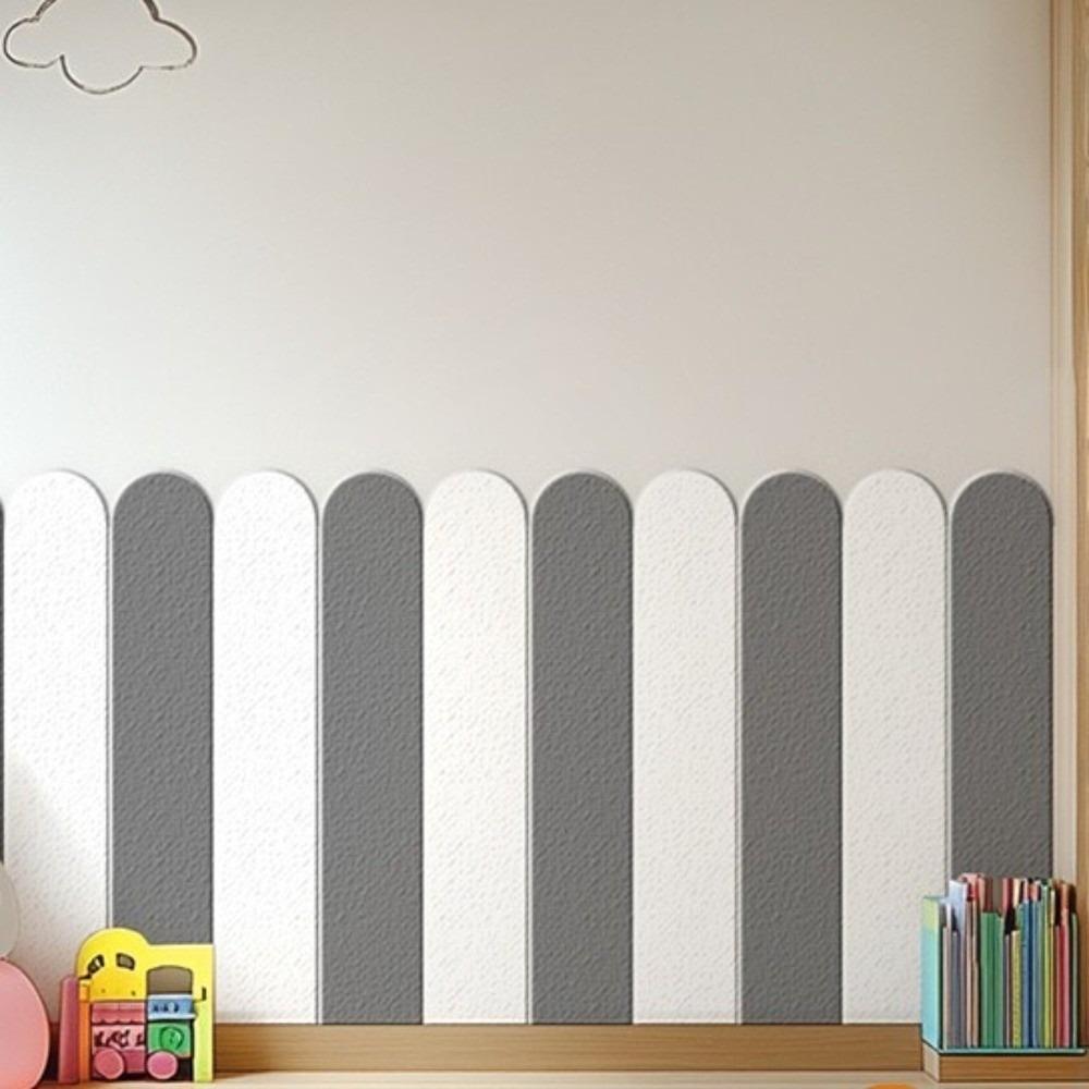 

10 pieces/set Solid Color Moisture Resistant Wallpaper Thickening Soft Wall Mat Apartment Wall