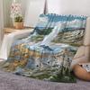 Yellowstone National Park Throw Flannel Throw Blanket: Soft Kid-Friendly Warm Anti-Static All Season Washable Couch Bed Home
