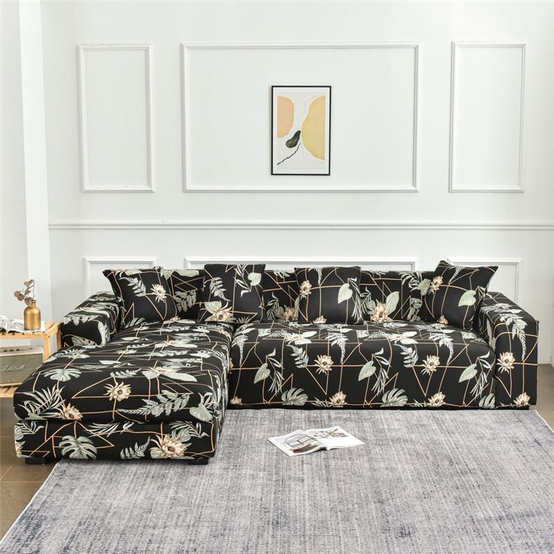 Elastic Slipcover Sofa Cover for Living Room All-inclusive Slip-resistant Sectional Corner Couch Cover Sofa Towel 1/2/3/4-seater