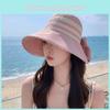 Summer Sun Protection Hat With Wide Brim And Bow For Women Outdoor Casual Wear