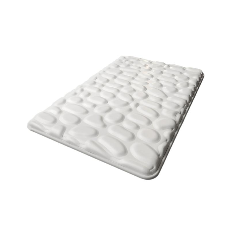 

Simple Design Bath Mats with Cooling Fibers Fast Water Absorption and AntiSlip Backing for Safety A белый