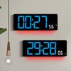 17.3Inch LED Digital Clock with Auto Brightness Adjustment and Time Management Alarm Temperature Date Week Display
