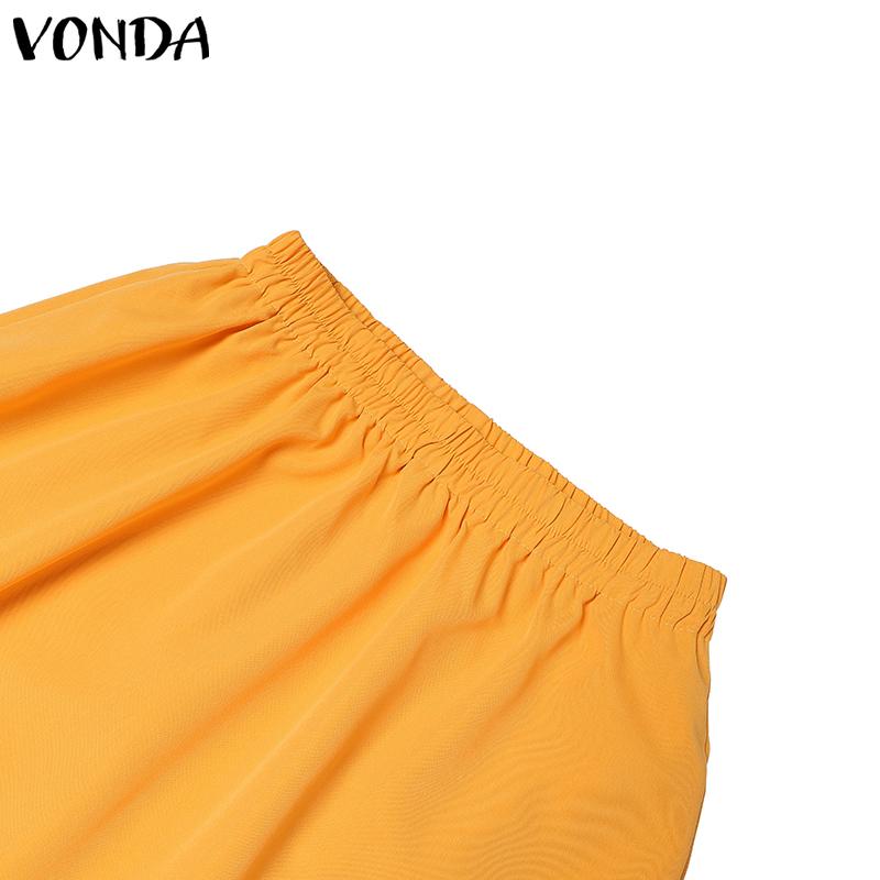 VONDA Two Pieces Women Girls College Style Sets Naval Collar Short Sleeve Blouse and Long Skirts Outfits 